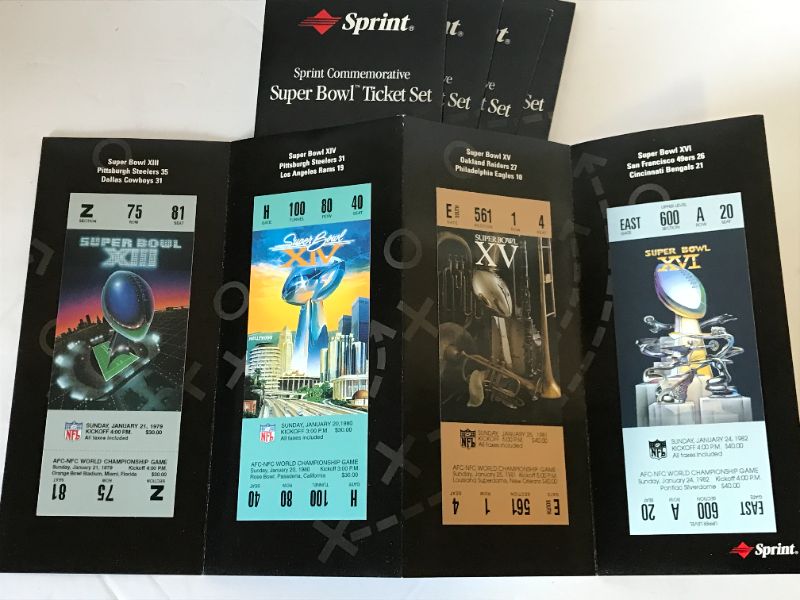 Photo 3 of SUPER BOWL COMMEMORATIVE COMPLETE TICKET SET - ALL 32