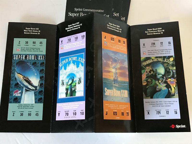 Photo 8 of SUPER BOWL COMMEMORATIVE COMPLETE TICKET SET - ALL 32