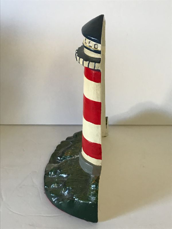 Photo 2 of VINTAGE CAST IRON LIGHTHOUSE DOOR STOP