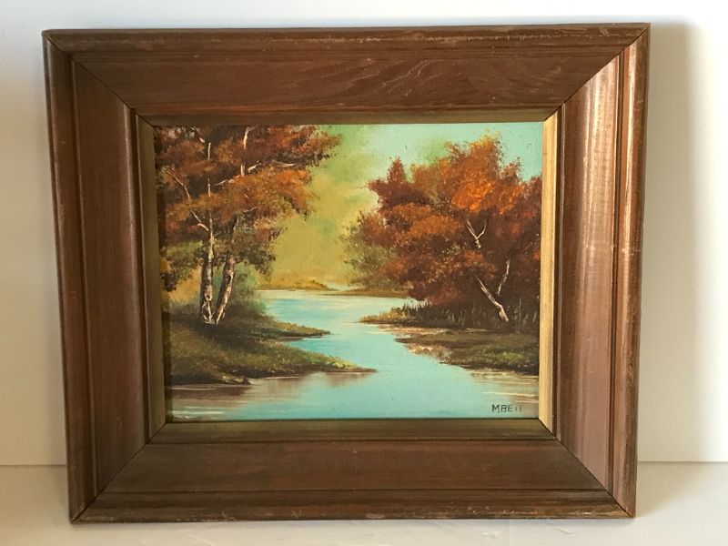 Photo 1 of VINTAGE OIL ON CANVAS SIGNED BY ARTIST 14”x12”