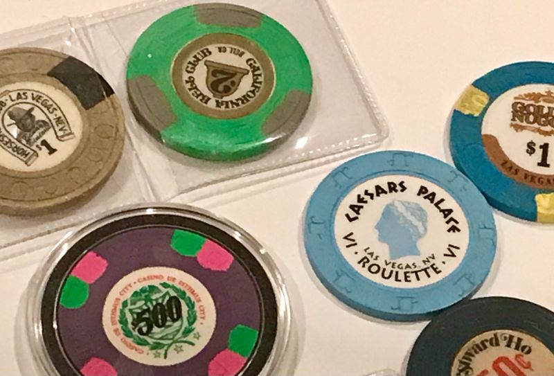 Photo 3 of COLLECTION OF POKER CHIPS VEGAS MEMORABILIA