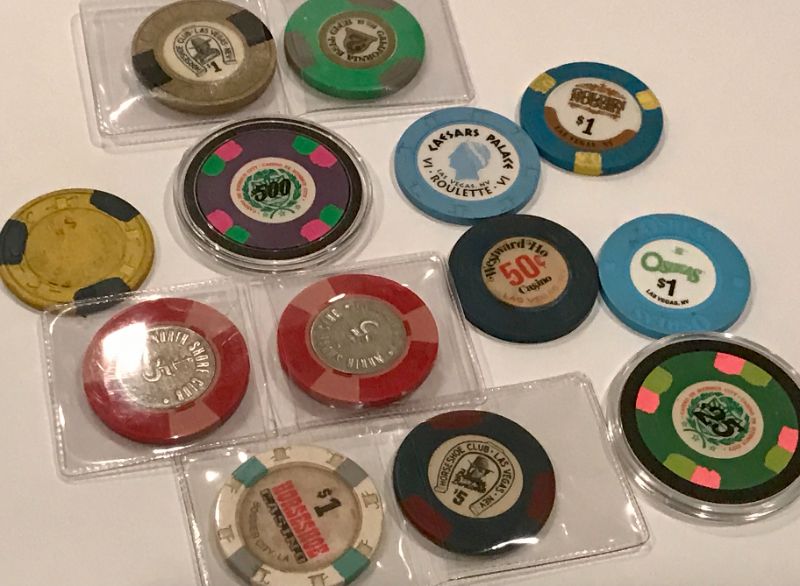 Photo 2 of COLLECTION OF POKER CHIPS VEGAS MEMORABILIA