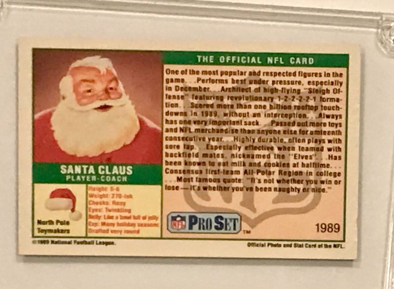 Photo 2 of 1989 PRO SET SANTA CLAUSE CARD MINT CONDITION