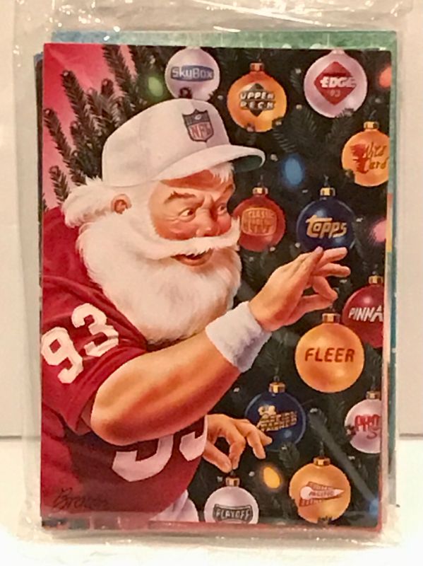 Photo 1 of 1993 NFL PROMO HOLIDAY CARD PACK - SEALED - NOS