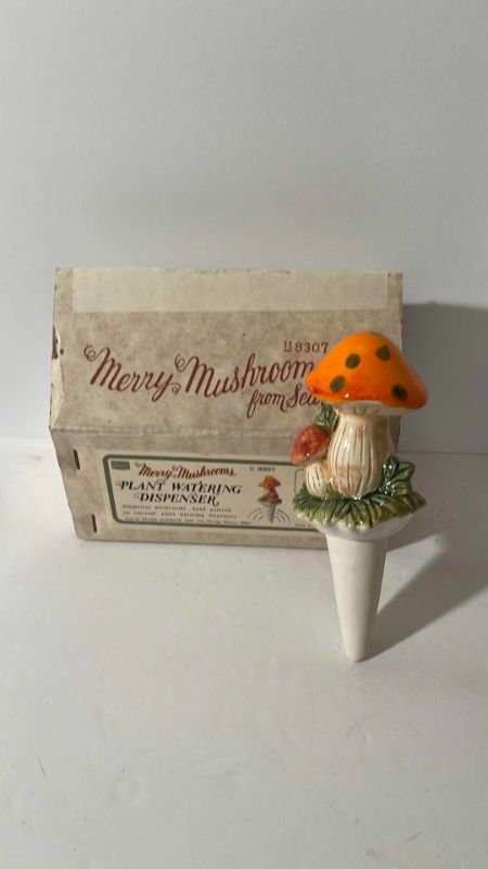 Photo 6 of VINTAGE SEARS MERRY MUSHROOM PLANTER AND WATERING DISPENSER & MORE