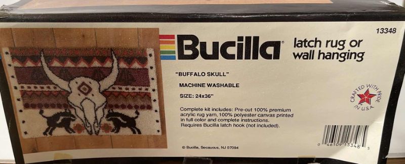 Photo 3 of NIB VINTAGE BUCILLA LATCH RUG OR WALL HANGING KIT