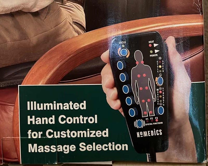 Photo 3 of HOMEDICS BACK MASSEUR 
10 MOTOR PROGRAMMABLE BACK MASSAGER WITH HEAT
