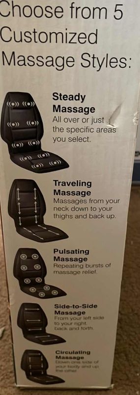 Photo 2 of HOMEDICS BACK MASSEUR 
10 MOTOR PROGRAMMABLE BACK MASSAGER WITH HEAT
