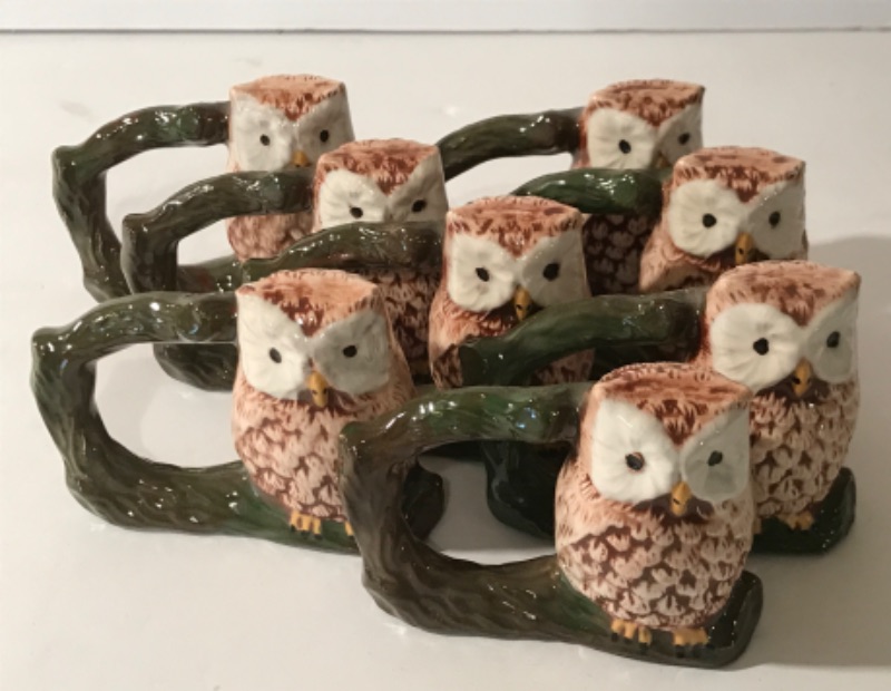 Photo 2 of VINTAGE OWL SUGAR BOWL, CREAMER, MUGS & S & P SHAKERS