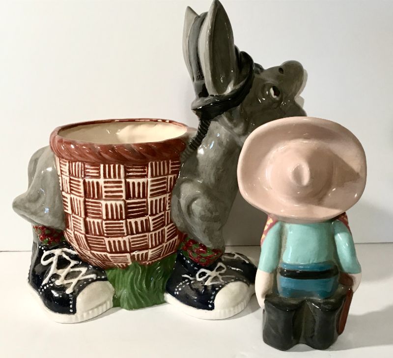 Photo 3 of ADORABLE DONKEY PLANTER & FRIEND