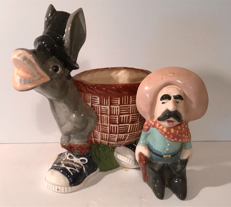 Photo 1 of ADORABLE DONKEY PLANTER & FRIEND