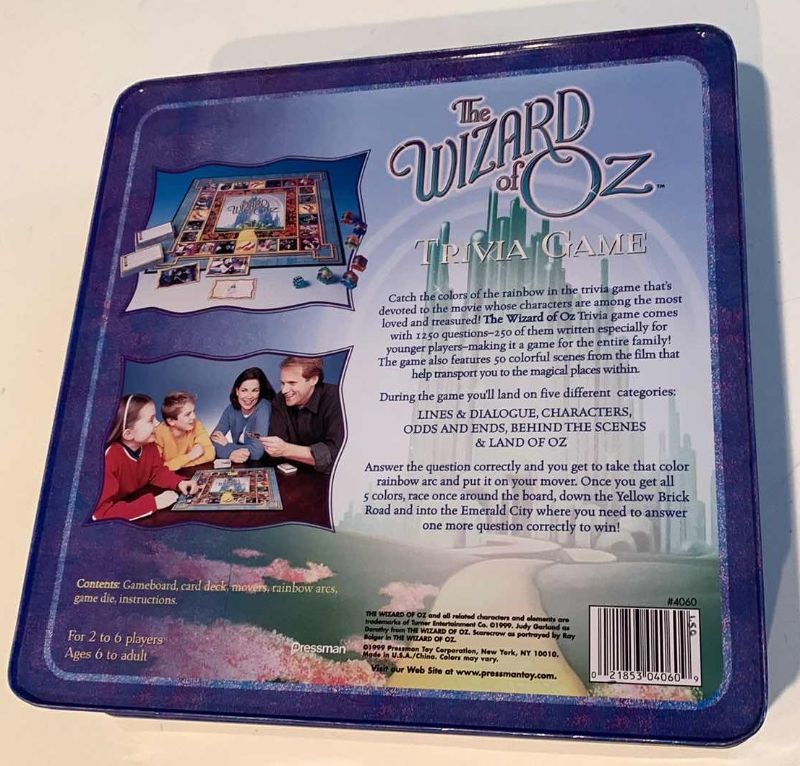 Photo 2 of WIZARD OF OZ TRIVIA GAME