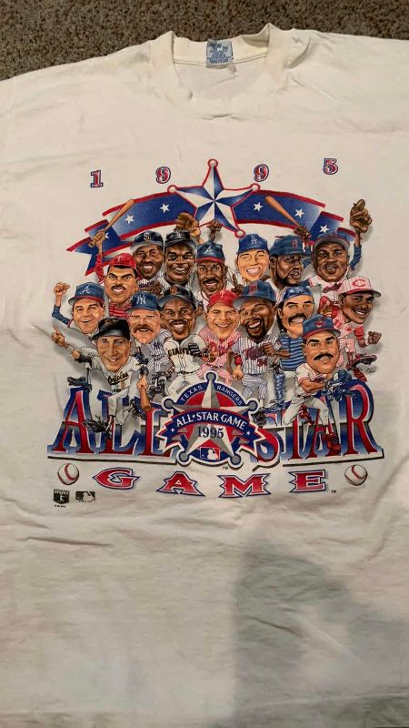 Photo 2 of 1995 ALL STAR GAME TEXAS RANGERS T SHIRT SIZE L AND PIN