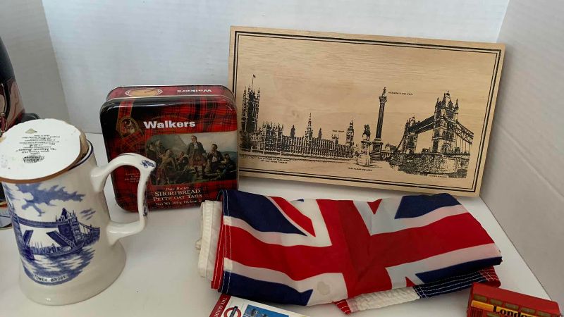 Photo 2 of BRITISH LONDON THEMED ASSORTED BOXES AND FIGURES