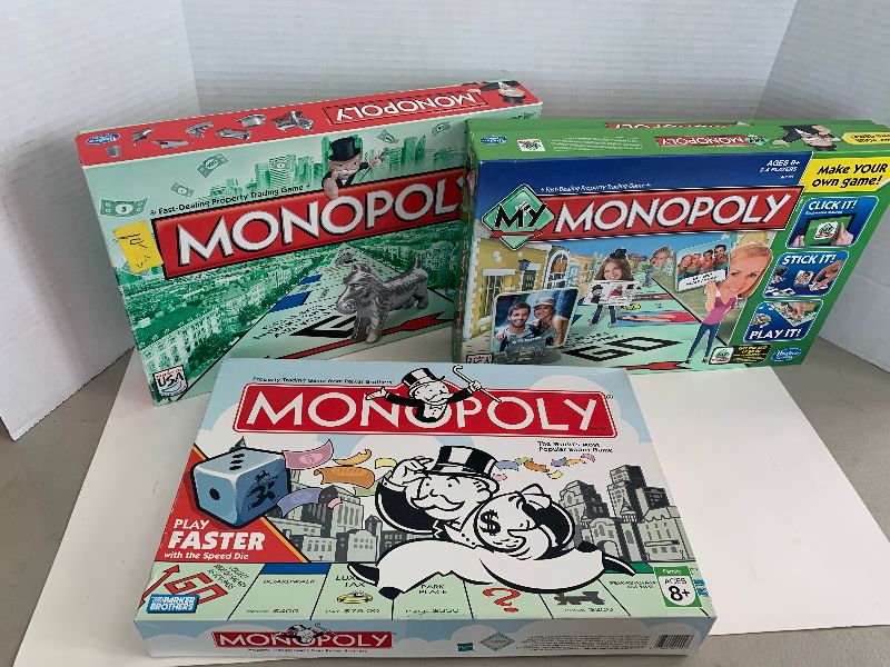 Photo 1 of MONOPOLY GAMES