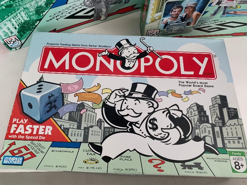 Photo 2 of MONOPOLY GAMES