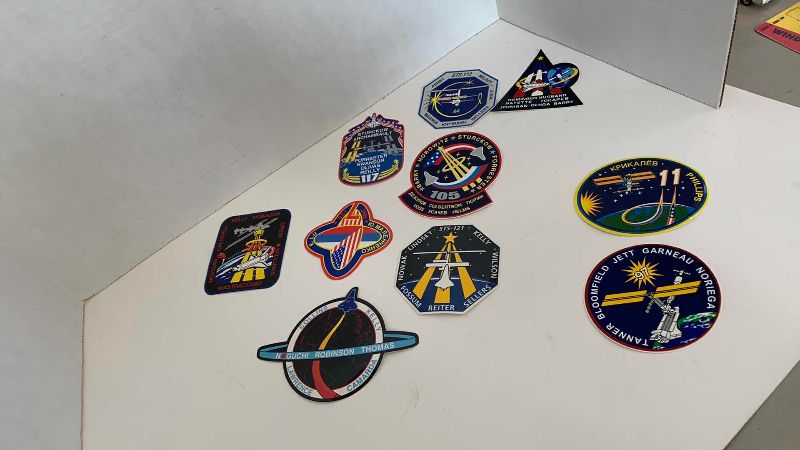 Photo 1 of 10 PCS SPACE STATION/ SPACE SHUTTLE STICKERS