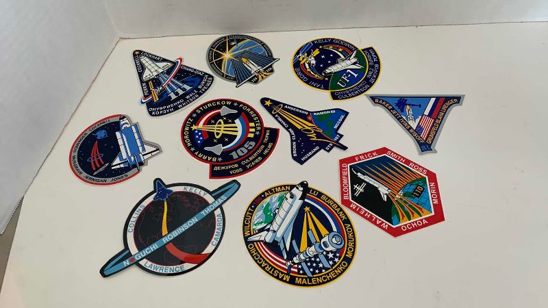 Photo 1 of 10 PCS SPACE SHUTTLE STICKERS