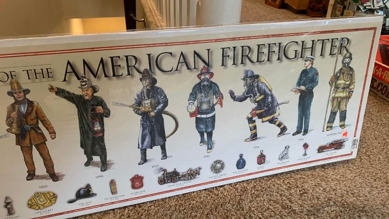Photo 3 of HISTORY OF THE AMERICAN FIREFIGHTER POSTER 11” X 36”