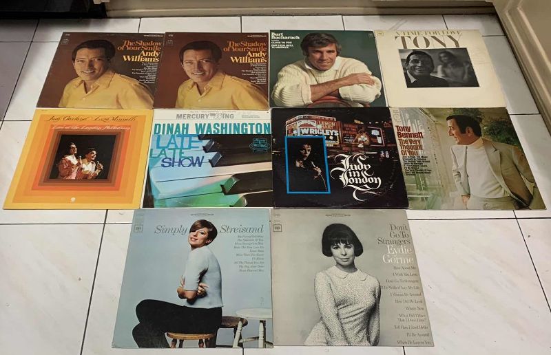 Photo 1 of ASSORTED OLDIES ALBUMS: ANDY WILLIAMS BARBRA STREISAND, TONY BENNETT, JUDY GARLAND AND LIZA MINNELI