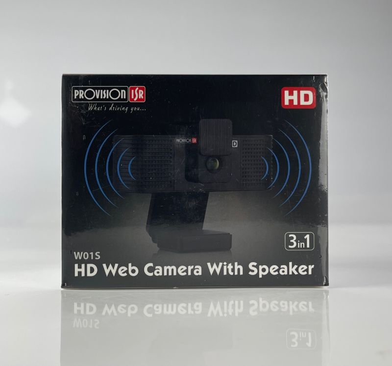 Photo 3 of PROVISION ISR WEBCAM WITH SPEAKER AND MICROPHONE HD PRIVACY COVER COMPATIBLE WITH WINDOWS MAC IOS AND ANDROID COLOR BLACK SEALED NEW IN BOX 