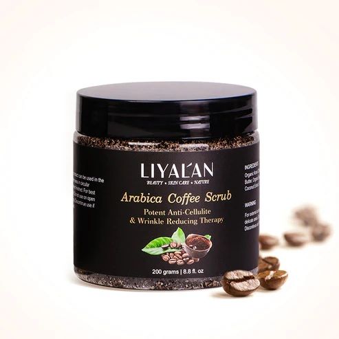 Photo 1 of 
ARABICA COFFEE SCRUB NOURISH SKIN COFFEE PROMOTES CIRCULATION AND BOOSTS METABOLISM OLIVE OIL CLEANS PORES AND IMPROVES KERATOSOS PILARS KNOWN AS CHICKEN SKIN DEAD SEA SALT CLEARS BUILD UP AND CLEARS ASORPTION CHANNEL SHEA BUTTER LIGHTENS SKIN PIGMENT AN
