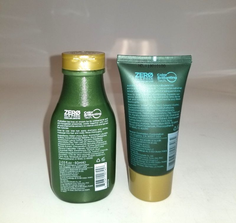 Photo 2 of TEE TREE TRAVEL SIZE SHAMPOO AND CONDITIONER PREVENTS BUILD UP ON SCALP AND HELPS DANDRUFF CONDITIONER RENEWS AND REVIES HAIR SHAFT MAKING IT SILK AND SOFT NEW 
