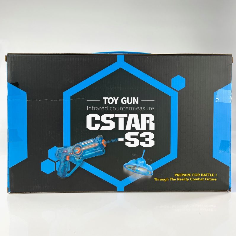 Photo 2 of C STAR TOY GUN INCLUDES EXOPLANET FLYING SAUCER AND CHARGING CORD REQUIRE 4 TRIPPLE A BATTERIES NEW IN BOX 