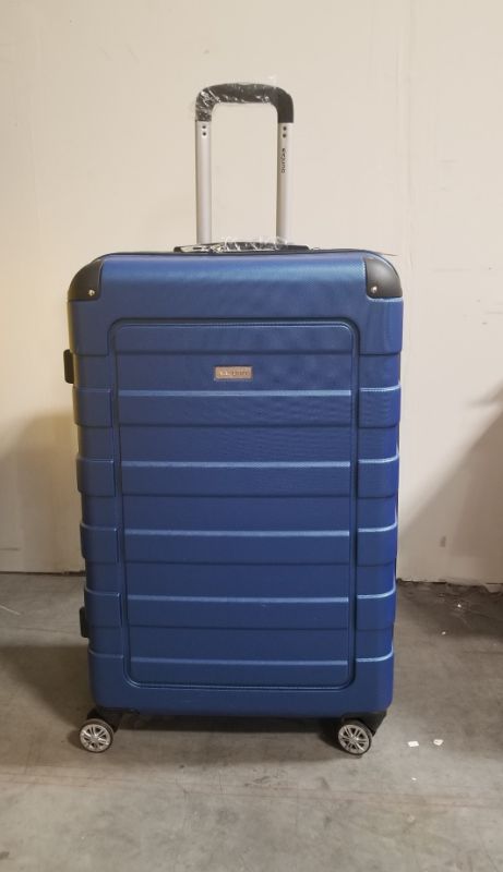 Photo 1 of 28 INCH DEJUNO SUITCASE EXTENDABLE SPACE ROLLS LEANING OR STRAIGHT UP DURABLE PLASTIC WITH COMBINATION LOCK NEW 