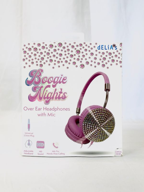 Photo 2 of GABBA GOODS BOOGIE BEATS RHINESTONE WIRED OVER THE EAR HEADPHONES NEW IN BOX 