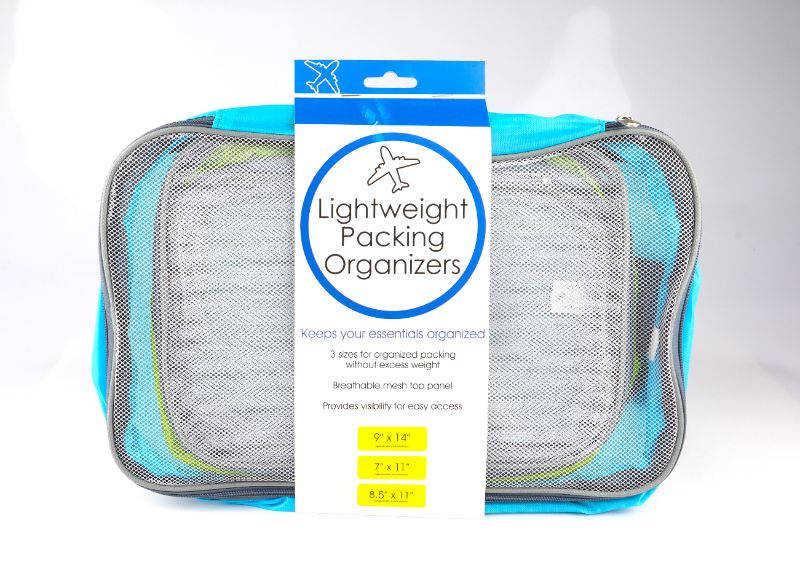 Photo 2 of 3 PACK LIGHTWEIGHT  PACKING ORGANIZERS WITH MESH BREATHABLE TOP PANELS 