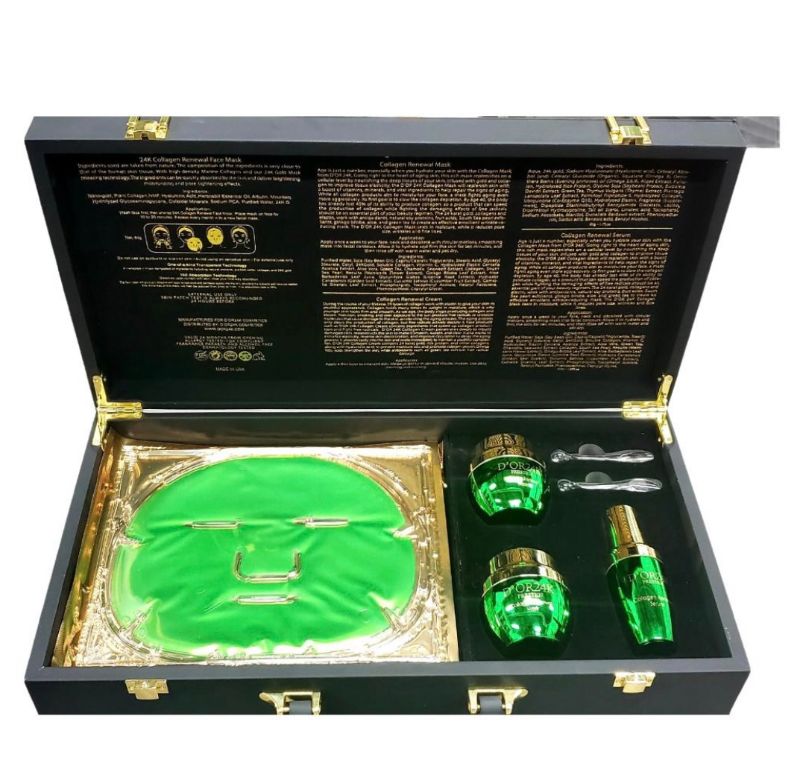 Photo 1 of COLLAGEN RENEWAL FACE  SET INCLUDES 12 COLLAGEN RENEWAL FACE MASKS ONE 24K COLLAGEN SERUM ONE 24K COLLAGEN MASK AND ONE 24K COLLAGEN CREAM IN SUITCASE NEW