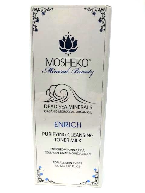 Photo 2 of ENRICH PURIFYING CLEANSING TONER DISSOLVES DIRT AND SKIN DAMAGING DEBRIS  ANTIBACTERIAL AND ANTI ITCHING REPLENISH DRY SKIN HYDRATES AND SANITIZES TREATING SUNBURNS AND CRACKS  DEAD SEA MINERAL LEAVES SKIN SOFT NEW 