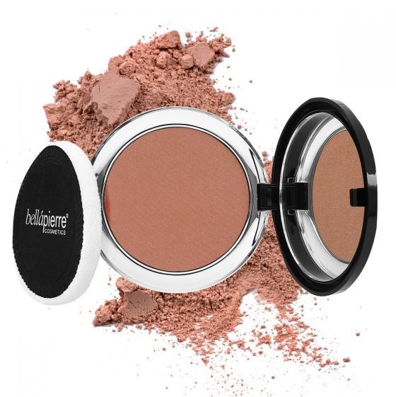 Photo 1 of AUTUMN GLOW CORAL CREAMY PRESSED MINERAL BLUSH COMPACT WITH POWDER PUFF TALC AND PARABEN FREE APPLY SMOOTH AND LOOK NATURAL NEW