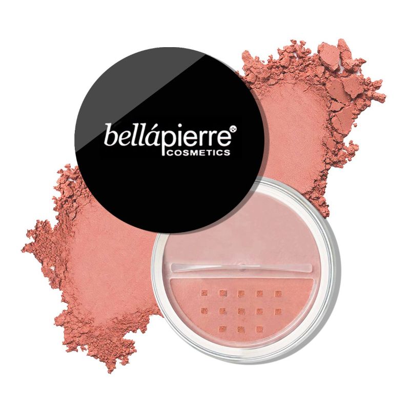 Photo 1 of DESERT ROSE PEACHY SOFT PINK CREAMY PRESSED MINERAL BLUSH COMPACT WITH POWDER PUFF TALC AND PARABEN FREE APPLY SMOOTH AND LOOK NATURAL NEW