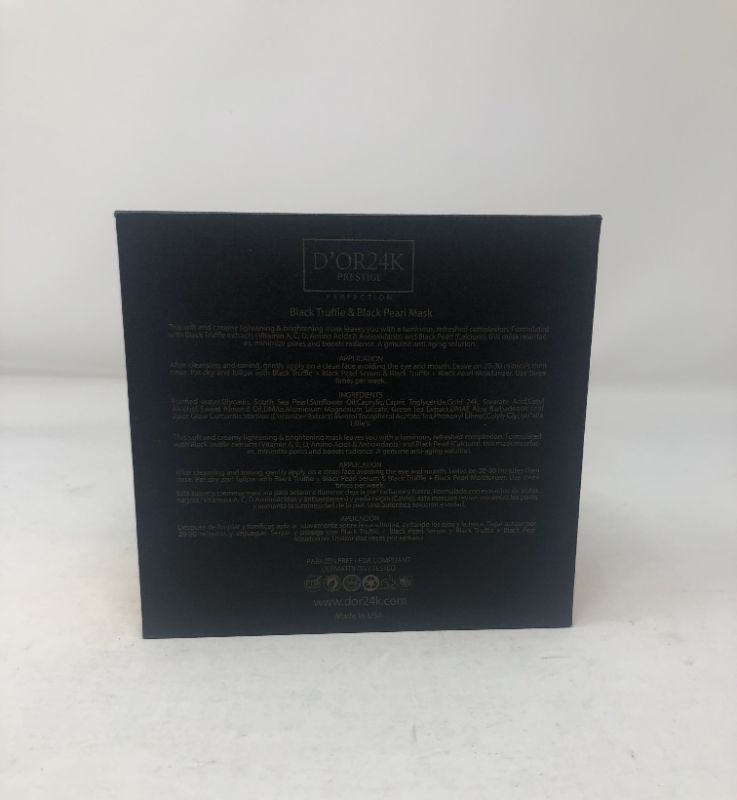 Photo 3 of BLACK TRUFFLE AND BLACK PEARL MASK REDUCES UNWANTED BLEMISHES SPOTS DISCOLORATION ROSACEA AND AGING PRODUCES ELASTICITY FIRMNESS AND CLEAR COMPLEXION PARABEN FREE NEW   