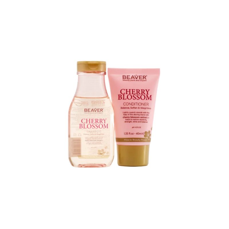 Photo 1 of CHERRY BLOSSOM TRAVEL SHAMPOO AND CONDITIONER NOURISHES AND BALANCES OIY HAIR PH LEAVING HAIR LIGHTWEIGHT AND SOFT NEW 