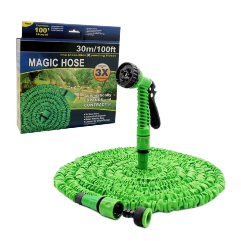 Photo 2 of 100FT MAGIC EXPANDING HOSE KINK AND TANGLE FREE LIGHTWEIGHT EASY RELEASE CONNECTORS