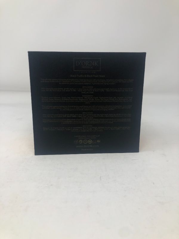 Photo 4 of BLACK TRUFFLE AND BLACK PEARL MASK REDUCES UNWANTED BLEMISHES SPOTS DISCOLORATION ROSACEA AND AGING PRODUCES ELASTICITY FIRMNESS AND CLEAR COMPLEXION PARABRN FREE NEW   