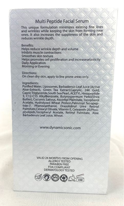 Photo 3 of MULTI PEPTIDE FACIAL SERUM MINIMIZES EXISTING FINE LINES AND WRINKLES KEEPING THE SKIN FROM FORMING NEW ONES INCREASES SUPPLENESS OF SKIN REDUCES WRINKLE DEPTH NEW IN BOX 