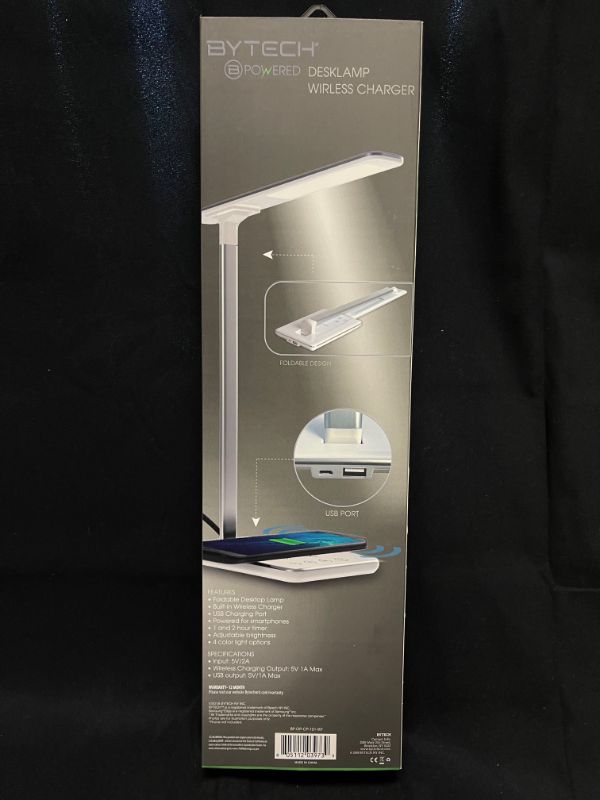 Photo 4 of MULTIFUNCTIONAL TABLE DESK LAMP WITH A WIRELESS CHARGER WITH A FLEXIBLE TO ALLOW FOR PERFECT POSITIONING SMARTPHONE COMPATIBILITY NEW IN BOX