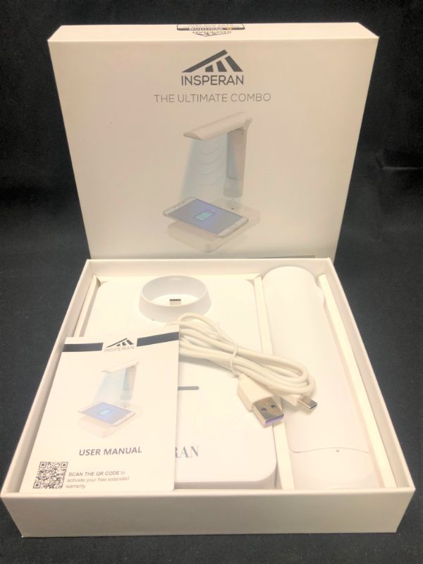 Photo 1 of INSPERAN ULTIMATE COMBO DETACHABLE STERILIZING WAND AND MULTIUSE WIRELESS CHARGING STATION ELIMINATES 99 PERCENT OF GERMS NEW IN BOX 