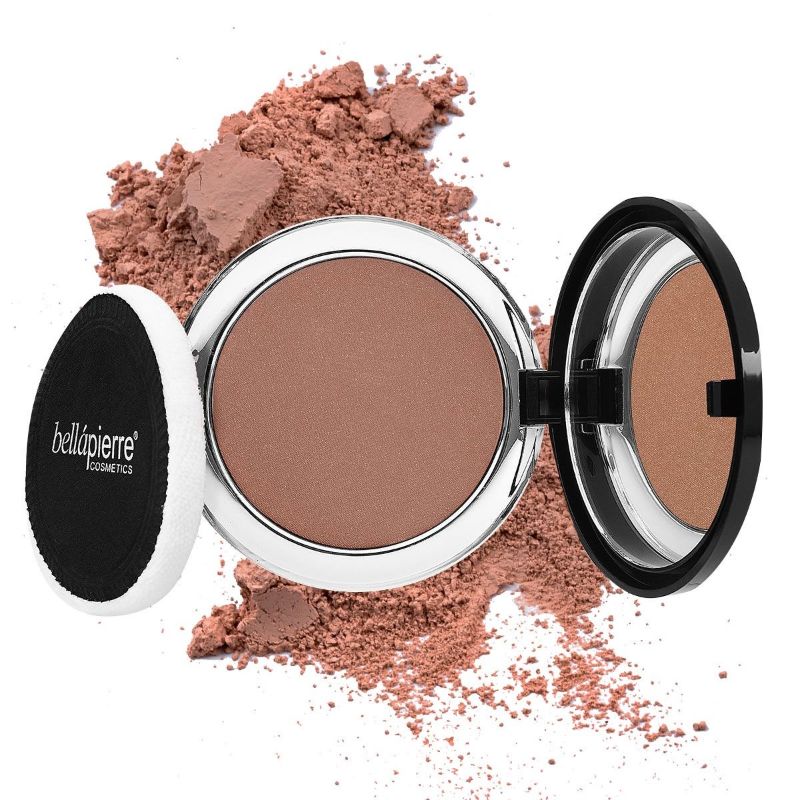 Photo 1 of SUEDE CREAMY PRESSED MINERAL BLUSH COMPACT WITH POWDER PUFF TALC AND PARABEN FREE APPLY SMOOTH AND LOOK NATURAL NEW
