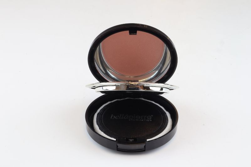 Photo 4 of CREAMY PRESSED MINERAL BLUSH COMPACT WITH POWDER PUFF TALC AND PARABEN FREE APPLY SMOOTH AND LOOK NATURAL NEW