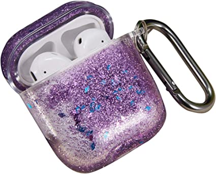 Photo 1 of PURPLE GLITTER AIRPOD CASE NEW 