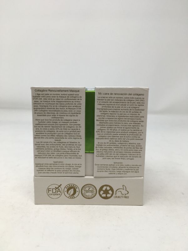 Photo 1 of COLLAGEN RENEWAL MASK REPLENISHES DEEP IN TISSUES REDUCING PORES WRINKLES AND LINES WHILE FIGHTING DAMAGED SKIN AND RESTORING MOISTURE IN SKIN NEW 