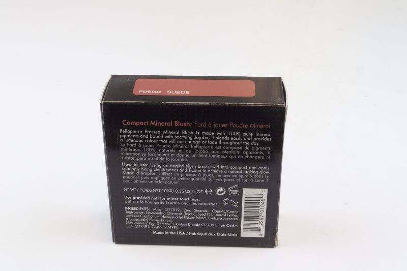 Photo 1 of CREAMY PRESSED MINERAL BLUSH COMPACT WITH POWDER PUFF TALC AND PARABEN FREE APPLY SMOOTH AND LOOK NATURAL NEW