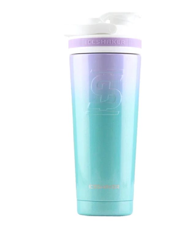 Photo 1 of 26 OZ STAINLESS STEEL SHAKER BOTTLE MERMAID SYLE SPILLPROOF HOLDS ICE FOR 36 HOURS INTERNAL MEASUREMENTS SWEAT PROOF DOUBLE WALL VACUUM NEW