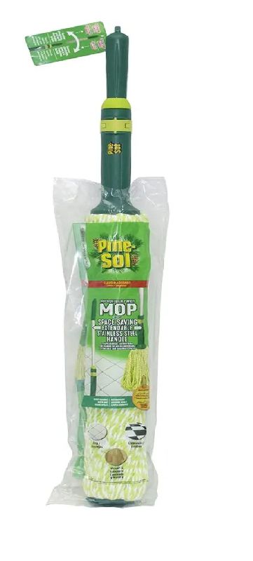 Photo 1 of PINE SOL MICROFIBER TWIST MOP WORKS ON TILE LIENOLEUM AND LAMINATE FLOORS EXTENDABLE METAL HANDLE L 50 x W 4 x H 3 INCHES NEW