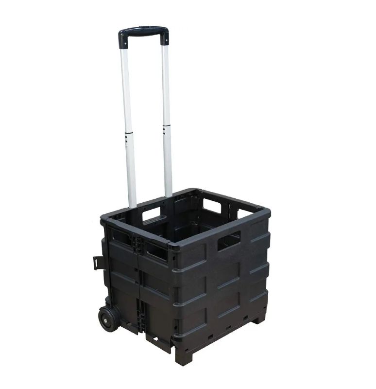 Photo 1 of FOLDABLE ROLLING CART LOCKING TRIPS TO HOLD IN PLACE LIGHT WEIGHT STRONG FOLDS FLAT FOR STORING NEW 